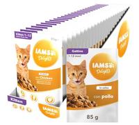 Iams Nourriture Humide en Sauce Poulet pour Chaton 0,85 kg - Pack de 24