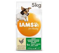 IAMS Nourriture sèche pour Chiens de Petite et Moyenne Taille avec Poulet Frais, 1+ Ans, 5kg