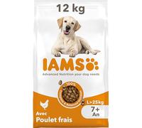 IAMS Vitality Nourriture sèche pour chien Senior grande race 8+ au poulet frais