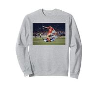 Ian Rush in Action Liverpool Brighton Hove Albion Ballon de Football Sweatshirt