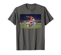 Ian Rush in Action Liverpool Brighton Hove Albion Ballon de Football T-Shirt