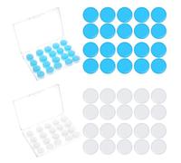 IANFAN Lot de 40 bouchons d'oreille en silicone malléables, réutilisables pour dormir, réduire le bruit, bouchons d'oreilles souples, bouchons d'oreilles pour dormir, voyager, apprendre