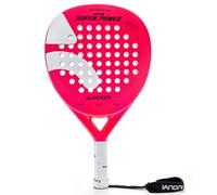 ianoni Raquette de padel en fibre de carbone + surface 3D avec noyau en mousse EVA Memory Flex - Super Power Rose