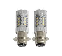 IANROL 2PCS 80W Super Blanc LED Ampoules phares Mise à Niveau Fit pour Yamaha ATVS YFM350 400 450 660 700 Raptor Blaster Banshee 200 350 VTT Luces