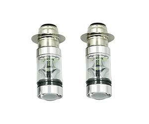 IANROL 2X Super Blanc LED Phares de phares Ampoules Low High High Beam 100w Fit pour Yamaha Grizzly 660 400 450 350 125 YFZ350 YFZ450 Raptor 350 700 Rhino (Color : 2 Blue)