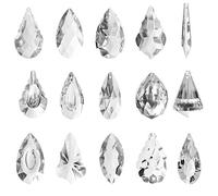 Ianulus Pendentif en Cristal Suspendu, 15 Pièces Cristal Clair Suspendu, Pendentif Boule Prisme en Cristal, Prismes en Verre Suspendus pour Éclairage de Lampe de Lustre, Décoration de La Maison