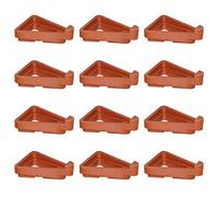 Ianulus Pied de Pot de Fleurs Triangle, 12 Pièces Pieds de Pot de Fleurs Invisibles, Pieds Pot en Plastique, Bout Pot de Fleur Convient Aux Plantes Jardin Intérieures et Extérieures