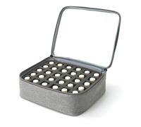 iaoskqwu Boîte de rangement pour vernis à ongles, organiseur pour manucures, pour 30 flacons de 15 ml/0,5 fl.oz, portable, C