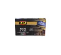 Iasa® | Filets d'anchois à l'huile d'olive extra vierge | Anchois Traitement de Cetara - 1 x 45 Gr Poids Net