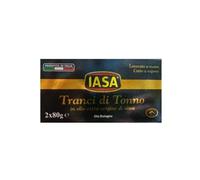 Iasa | Tranci Thon Huile Bio | Thon Emballé à la Main Compact Fourchette et Doux au Palais - 2 Canettes x 80 Gr Net Chacune