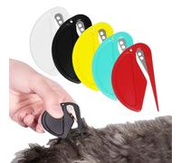 IATAHI Coupe Noeud Chat Poil,5pcs Coupe-Papier d'emballage,Coupe Papier Coulissant,Coupe Bourre Chat pour Chats et Chiens,Peigne Noeud pour Animaux,Peigne D'épilation pour Chiens et Chats