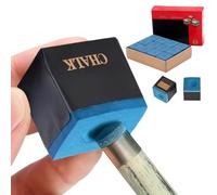 IATAHI Craie Billard Boîte,12 pièces, Billard Craie Bleu,Craie Billard,Cue Chalk,Chalk Billiard,Bleu Billard,Pool Chalk,Billard Bleu,Craies pour Crampons De Billard,Antidérapant Craie Intérieur Sport