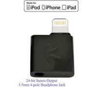 iAudioL Black (Black): Lightning to 3.5 mm Earphone Jack Adapter,Ultra-Compact,24-bit Compatible with Lightning connectors on iPhone,iPad,iPod Touch equipped with iOS 10 or later.