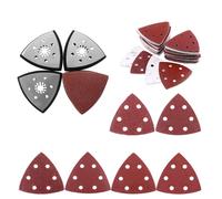 IAWAN-4 Pièces Patins de Ponçage, Outils de Polissage Plateau de Ponçage, avec 24 Feuilles Papier Poncage(40/60/80/120/180/240), Plateau de ponçage Multitool Compatible avec Worx, Makita, Dewalt