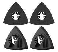 IAWAN-Lot de 4 disques abrasifs Delta - 80 mm - Accessoire optimal pour Fein Multimaster, Bosch, Parkside, Ryobi, Worx, Workzone et plus encore - Outil multifonction - Papier abrasif