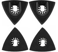 IAWAN-Lot de 4 ponceuses Delta - Multitool - Papier abrasif - Accessoire pour Fein Bosch Parkside Ryobi Worx Workzone - 90 mm