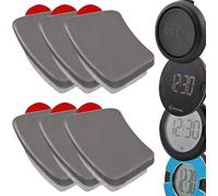 Iawan-Lot De 6 Plaquettes Métalliques De Rechange Avec Tampon Adhésif Pour Ooono Co-Driver No2, P-Disc No1 Et No2 De Voiture, Disque De Stationnement Électronique, Avertisseur De Flash, Support De Re