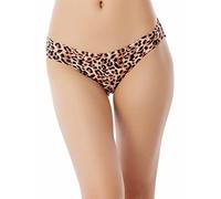 iB-iP Femmes Léopard Transparent Dentelle Taille Basse Culottes Stretch sous Vêtements