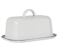 IB Laursen 0411-11 Beurrier en émail Blanc 13,2 x 10 x 18,5 cm