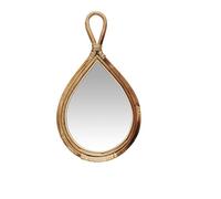 IB Laursen [A] Miroir à main avec bord en bambou