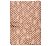 IB Laursen Couvre-lit couleur naturelle / motif bloc rouillé, l : 130 l : 180 cm