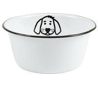 IB Laursen Gamelle Chien Émail Blanc 17 CM Bol Doublure Coquille