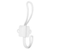 Ib Laursen Léger et Petit Crochet Porte-Manteaux en métal Blanc avec de Montage de la Plaque de Fixation