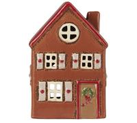 IB Laursen Maison Lumineuse Stillenat Rouge Toitures Blanc Volets 15 CM Bougie