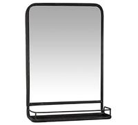 IB LAURSEN - Miroir mural vintage rétro métal noir étagère IB Laursen