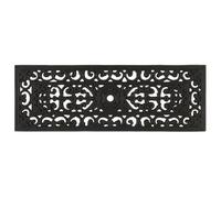 Ib Laursen Paillasson en caoutchouc Filigran étroit noir 75x25 cm