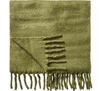 IB Laursen Plaid à Franges - Vert olive