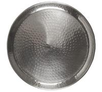 Ib Laursen Plateau martelé 40 cm finition argent antique