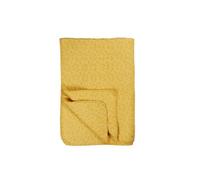 IB Laursen Quilt jaune avec fleurs blanches B : 130 L : 180