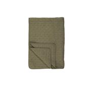 IB Laursen Quilt Olive m/point de croix, B : 130 L : 180