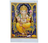 IB Poster Ganesh 50 x 70 cm Brillant doré Inde Accessoire Hindouisme Décoration Maison