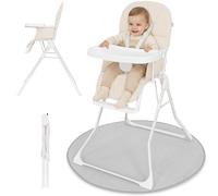 IB STYLE Chaise Haute Bébé Leno - Siège Enfant Léger (4,2 Kg), Table à Manger Amovible & Réglable, Pliable, Evolutive, Harnais de Sécurité à 5 points, de 6 mois jusqu’à 3 ans (15 Kg), Beige