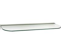 ib style® Étagère murale en verre |6mm | incl. support mural | 10 diménsions | 2 designs | clair | 60 x 15 cm