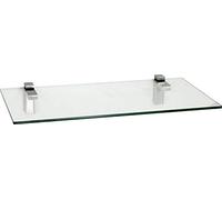 IB-Style® Étagère Murale en Verre | 8mm |INCL. Clip Quadro argenté |12 diménsions | 3 Designs | Clair | 60x15cm