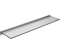 ib style® Étagère murale en verre | 8mm |incl. support mural |10 diménsions | 3 designs| clair | 90x15cm