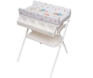 ib style® KOA table à langer | commode à langer mobile | Pliable|4 designs | MY LITTLE FARM COLOR