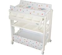 ib style® Table à Langer avec bain My Little Farm Colors sur roulettes