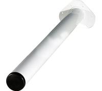 IB-Style - Un pièce de pied table - réglable | 29 variations |Ø 60 mm | form: rond | blanc | 70 cm