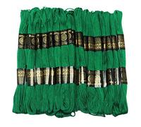 IBA Indianbeautifulart 25 Pcs Vert Fil de Coton Coudre Skein Croix-Point de Broderie Tapisserie Floss