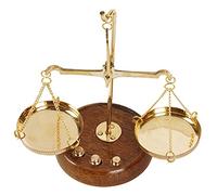 IBA Indianbeautifulart Apothecary Scale Vintage Collectible Brass Weight Scale Home Décor Antique Weight Balancing Scale Taraju