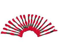 IBA Indianbeautifulart 25 Pcs Coton Fil Rouge Tapisserie Couture Point de Croix à Broder Skein