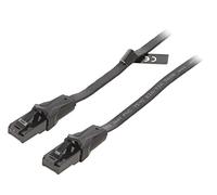 IBABF Patch cord UTP 6 Cu PVC noir 1m RJ45 connecteur recto verso VENTION