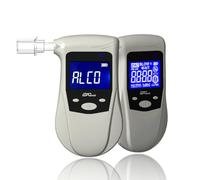 iBACheck Éthylotest électronique avec contrôle du rétroéclairage, 10 mémoires et 4 unités par défaut. Alcootest de précision. Éthylomètre Électronique Compact et Convivial