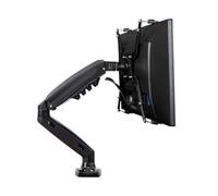 IBADFPLG Extension F80 + FP-1 for bras de support for moniteur LED 17-27 pouces sans trou 孔距 Ressort à gaz vérin à gaz à mouvement complet Charge de montage flexible 2-9 kg