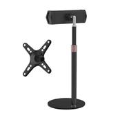 IBADFPLG Support de moniteur Portable, support de moniteur 孔距 réglable en hauteur, support de moniteur autoportant à profil bas for bureau(2 In 1)