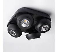 IBalody Mini plafonnier Moderne plafonniers en Aluminium minimalistes Plafond pivotant Pliable Downlight Anti-éblouissant plafonniers à LED montés en Surface pour Bureau de Salle d'étude de Couloir